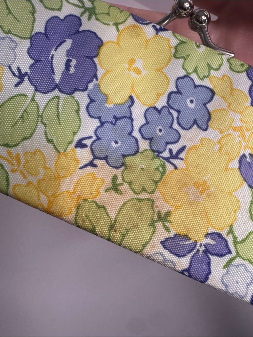#343 Laura Ashley Vintage Floral Mini Kisslock Satchel - Picture 6 of 13